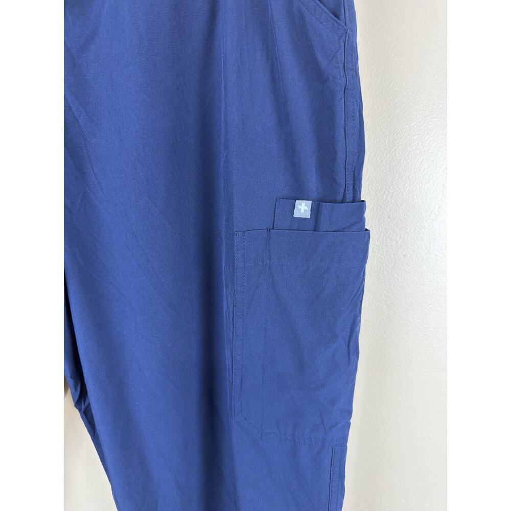 FIGS Yola FREEx Lined Scrub Pants Women’s XL High Waist Navy Blue Medical - Picture 3 of 14